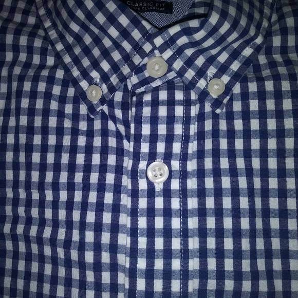 Tommy Hilfiger | Classic Fit Blue Gingham Mens Button Down Shirt Size Large - Picture 2 of 2